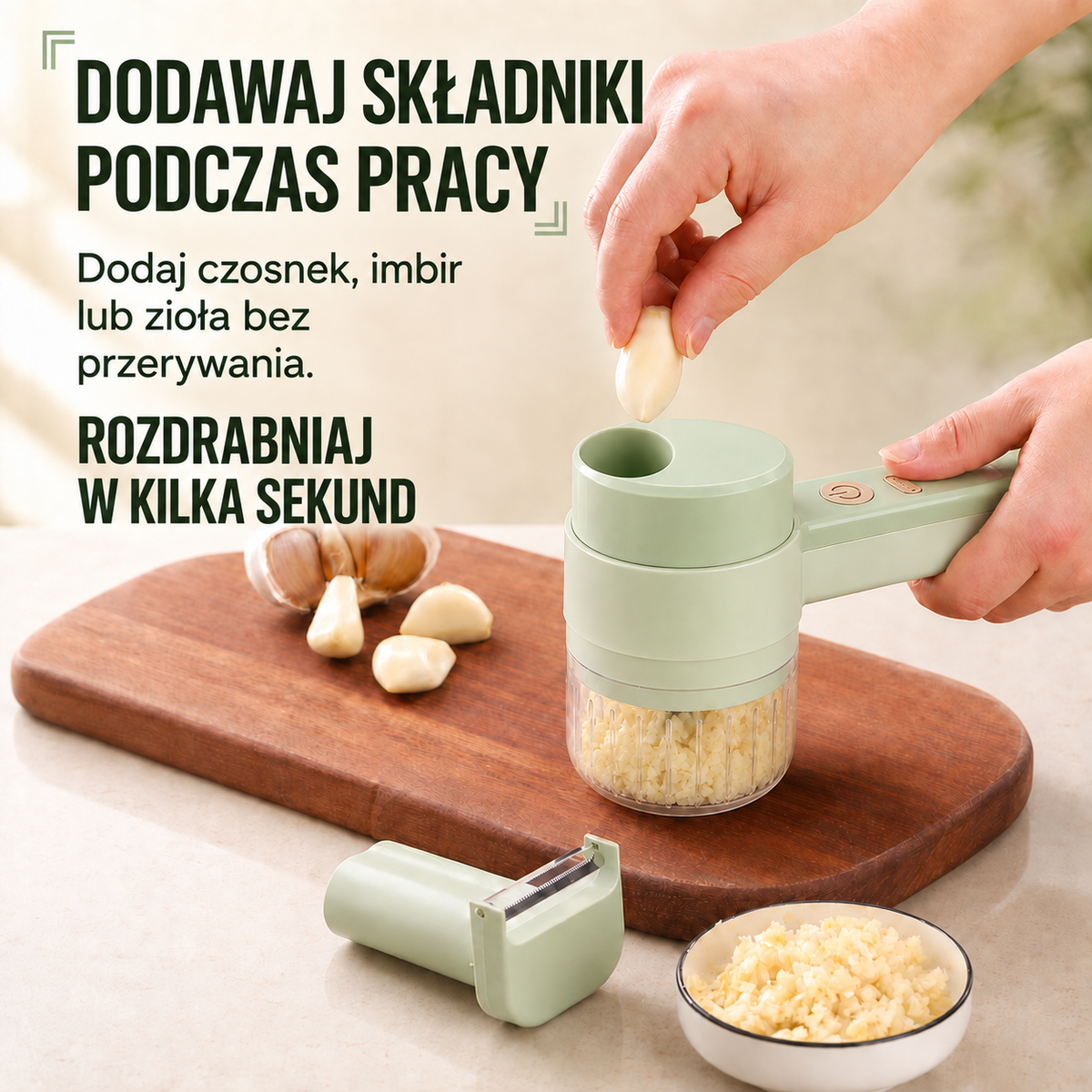 Ręczny elektryczny rozdrabniacz 4 w 1 — 5
