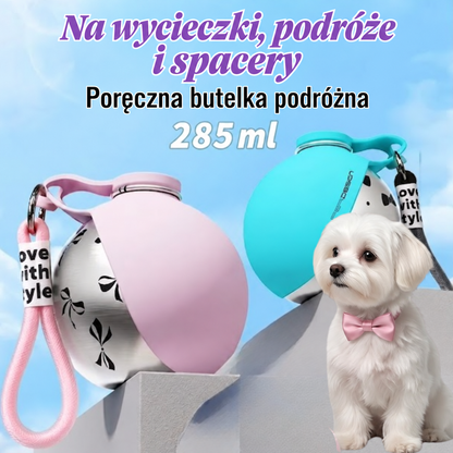 Butelka podróżna dla psa ze składaną miseczką — 4
