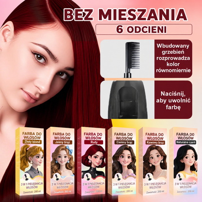 3-in-1 hair dye comb