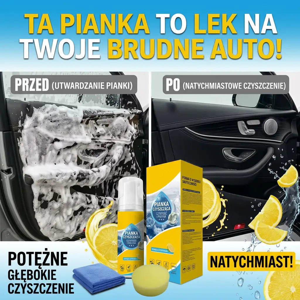 Aktywna pianka czyszcząca do auta i domu