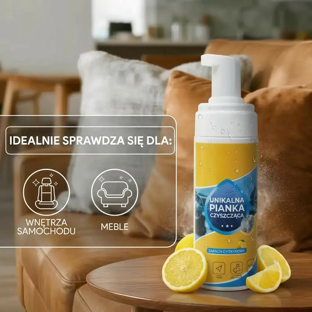 Aktywna pianka czyszcząca do auta i domu