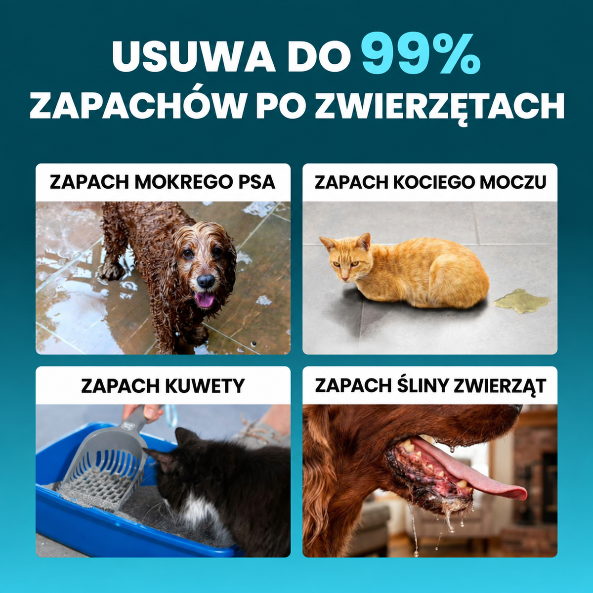 OzoFreshen – neutralizator zapachów po zwierzętach